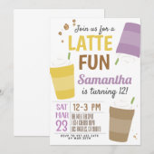 Dernière Fun Café Anniversaire Invitation (Devant / Derrière)