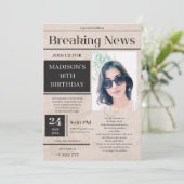 Dernière heure Anniversaire Invitation (Debout devant)