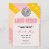 Dernière invitation de jeune fille au disco  (Devant / Derrière)