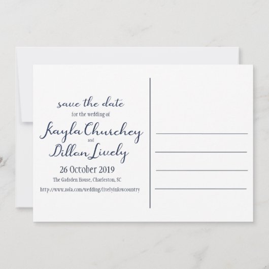 Dernière invitation de Kayla & Dillon (Dos)