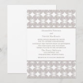Dernière invitation de mariage moderne déco (Devant / Derrière)