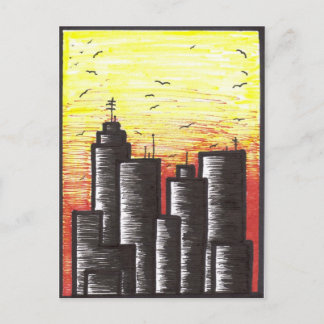 dernière journée d'une ville mourante Cartes posta