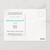 Dernière Marche Turquoise Lumineuse Pour La Carte  (Dos)