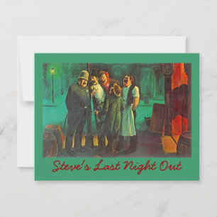 DERNIÈRE NUIT DE DÉBAUCHE INVITATIONS ENTERREMENT 