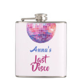 Dernière soirée de bachelorette Disco | Flasque ro (Devant)