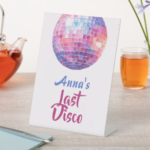 Dernière soirée de bachelorette Disco   Panneau su