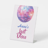 Dernière soirée de bachelorette Disco | Panneau su (Recto)