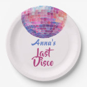 Dernière soirée disco entre filles | Assiettes en  (Devant)