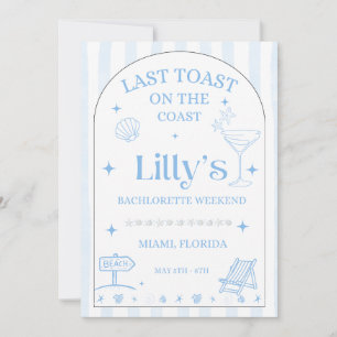 Dernière Toast sur la Côte Invitation de Bachelore