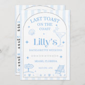 Dernière Toast sur la Côte Invitation de Demoisell (Devant / Derrière)