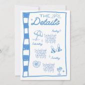 Dernière toast sur la côte invitation de l'enterre (Dos)