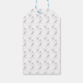 Dernières étiquettes cadeaux TextLogo personnalisé (Dos)