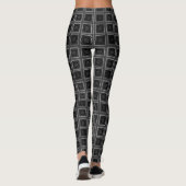 Derniers Gris et Noir À damiers conception Legging (Dos)
