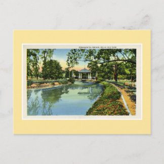 Deroit Belle Isle Park bridge Briefkaart