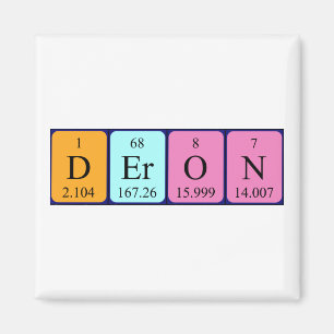 Deron periodieke table name magnet magneet