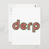 Derp 4 briefkaart (Voorkant / Achterkant)
