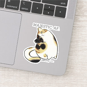 Derp cats Calico Sticker