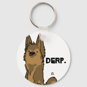 Derp - German Shepherd sleutelhanger