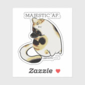 Derp katten Calico kat Sticker (Vel)
