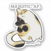 Derp katten Calico kat Sticker (Voorkant)