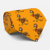 Derp Turkey Cartoon Stropdas (Opgerold)