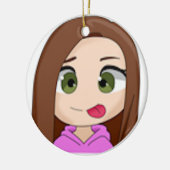 derp-versiering keramisch ornament (Links)