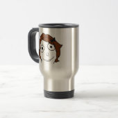 Derpina Brown Hair Rage Face Meme Reisbeker (Voorkant links)