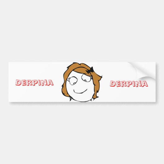 Derpina Bumpersticker (Voorkant)