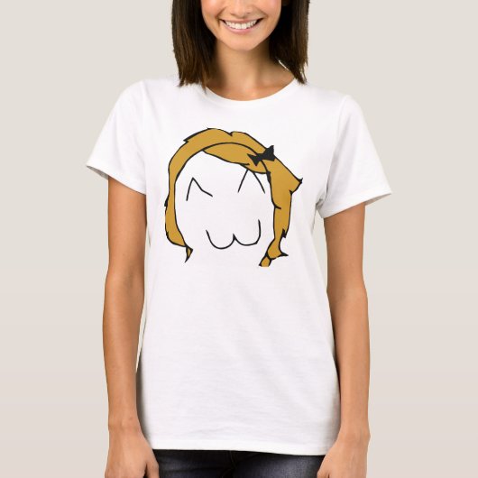 Derpina (sourire de Kitteh) - T-shirt de spaghetti (Devant)
