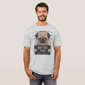 Derpy Bad Pug T-shirt (Voorkant volledig)