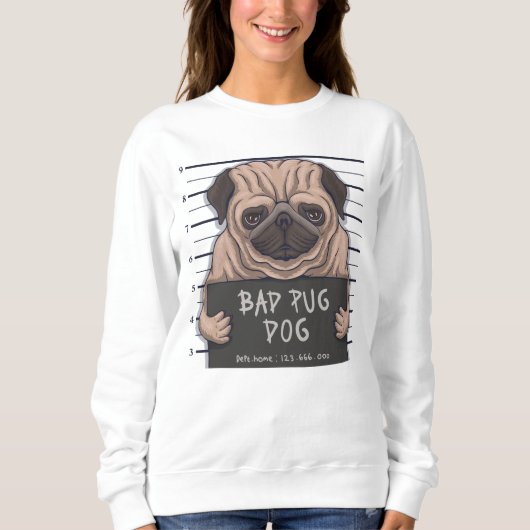 Derpy Bad Pug Trui (Voorkant)