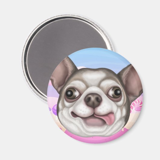 Derpy Chihuahua Magneet (Voorkant / Achterkant)