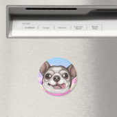 Derpy Chihuahua Magneet (Insitu (Vaatwasser))