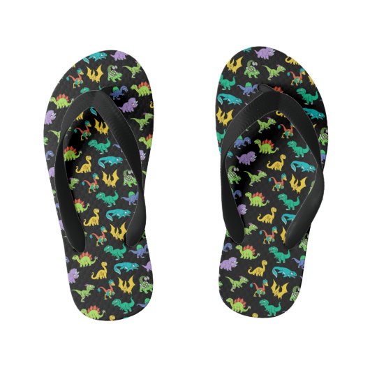 Derpy Dinosaurs patroon Kinder Teenslippers (Voetbed)