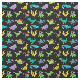 Derpy Dinosaurs patroon Stof