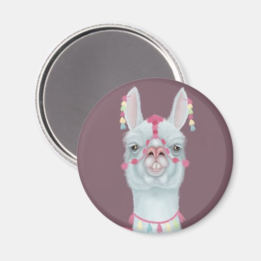 Derpy Llama Magneet (Voorkant / Achterkant)