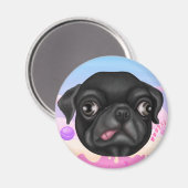 Derpy Pug Magneet (Voorkant / Achterkant)