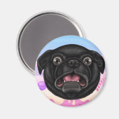 Derpy Pug Magneet (Voorkant / Achterkant)