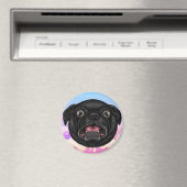 Derpy Pug Magneet (Insitu (Vaatwasser))