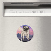 Derpy Pug Magneet (Insitu (Vaatwasser))