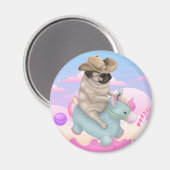 Derpy Pug Magnet Magneet (Voorkant / Achterkant)