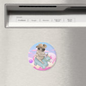 Derpy Pug Magnet Magneet (Insitu (Vaatwasser))