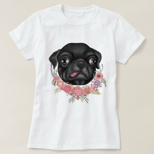Derpy Pug T-Shirt (Design voorkant)