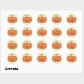 Derpy Pumpkin Ronde Sticker (Vel)