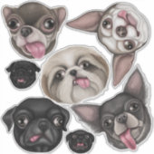 Derpy pups sticker (Voorkant)