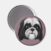 Derpy Shih Tzu Magneet (Voorkant / Achterkant)