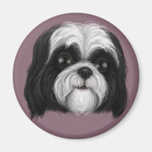 Derpy Shih Tzu Magneet