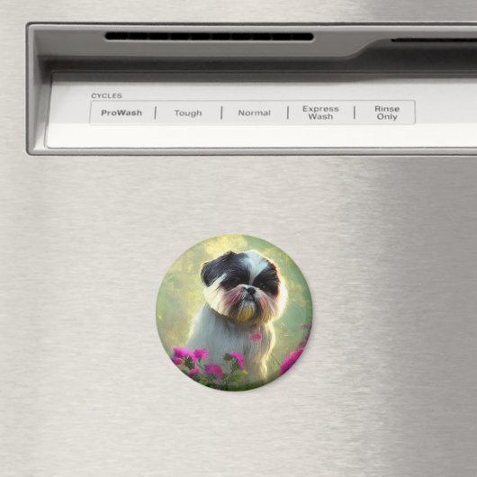 Derpy Shih Tzu Magnet (In Situ (Lave-vaisselle))