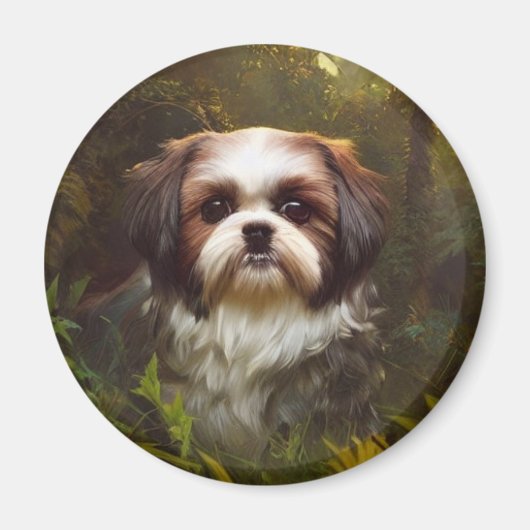 Derpy Shih Tzu Magnet (Devant)
