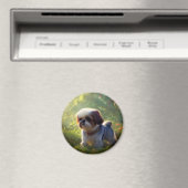 Derpy Shih Tzu Magnet (In Situ (Lave-vaisselle))